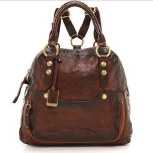 RARE Vintage Frye Leather Satchel Backpack